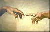 +art+painting+Michelangelo+Adams+Hand+ clipart