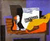 +art+painting+Picasso+Still+Life+with+Guitar+ clipart