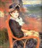 +art+painting+Renoir+By+the+Seashore+ clipart