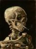 +art+painting+Skull+cigarette+van+Gogh+ clipart