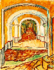 +art+painting+Van+Gogh+Corridor+in+the+Asylum+ clipart
