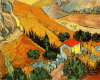 +art+painting+Van+Gogh+Landscape+with+House+and+Ploughman+ clipart