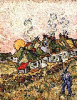 +art+painting+Van+Gogh+Thatched+Cottages+in+the+Sunshine+Reminiscences+of+the+North+ clipart