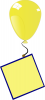+clipart+balloon+note+yellow+ clipart
