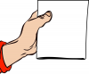 +clipart+hand+holding+brochure+ clipart