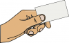 +clipart+hand+with+blank+card+ clipart