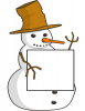+clipart+snowman+sign+ clipart