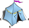 +building+structure+blue+festive+tent+ clipart
