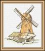 +building+structure+windmill+painting+ clipart