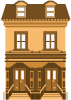 +building+home+dwelling+brownstone+ clipart