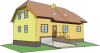 +building+home+dwelling+house+with+lower+garage+ clipart