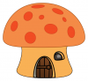 +building+home+dwelling+mushroom+house+ clipart