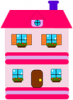 +building+home+dwelling+pink+house+ clipart