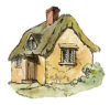 +rural+country+building+cottage+in+country+ clipart