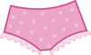 +clothes+clothing+apparel+dotted+panties+pink+ clipart