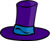 +clothes+clothing+apparel+purple+hat+tall+ clipart