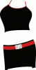 +clothes+clothing+apparel+top+and+skirt+ clipart