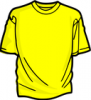 +clothing+apparel+T+Shirt+yellow+ clipart