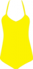 +clothing+apparel+swimsuit+one+piece+yellow+ clipart