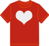 +clothing+apparel+t+shirt+with+heart+ clipart