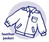 +clothing+apparel+winter+leather+jacket+ clipart