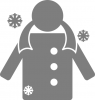 +clothing+apparel+winter+winter+jacket+gray+ clipart