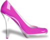 +shoes+footware+apparel+glossy+high+heel+shoe+pink+ clipart