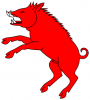 +animal+boar+red+ clipart