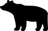 +animal+mammal+Ursidae+bear+silhouette+ clipart