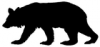 +animal+mammal+Ursidae+black+bear+silhouette+ clipart
