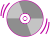 +tech+compact+disc+cd+fancy+purple+ clipart
