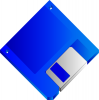 +tech+compact+disc+floppy+blue+blank+ clipart