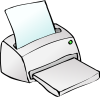+technology+tech+inkjet+printer+ clipart