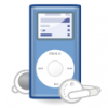 +icon+music+multimedia+player+ipod+mini+blue+ clipart