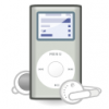 +icon+music+multimedia+player+ipod+mini+silver+ clipart