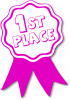 +education+learn+award+ribbon+pink+1st+ clipart