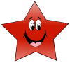 +education+learn+happy+star+red+ clipart