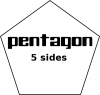 +education+learn+pentagon+5+sides+with+label+ clipart