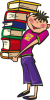 +read+reading+boy+lots+of+books+ clipart