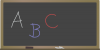 +school+blackboard+w+letters+ clipart