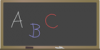 +school+blackboard+w+letters+ clipart