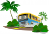 +school+island+school+bus+ clipart