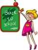 +child+kid+children+back+to+school+girl+blackboard+ clipart