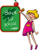 +child+kid+children+back+to+school+girl+blackboard+ clipart