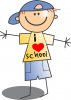 +child+kid+children+love+school+smiling+boy+ clipart
