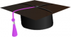 +hat+graduation+cap+short+tassle+purple+ clipart