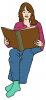 +read+reading+woman+ clipart