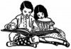 +read+sharing+a+large+book+ clipart