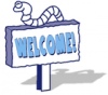 +sign+information+welcome+blue+1+ clipart