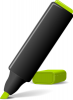 +write+writing+utensile+highlighter+ clipart